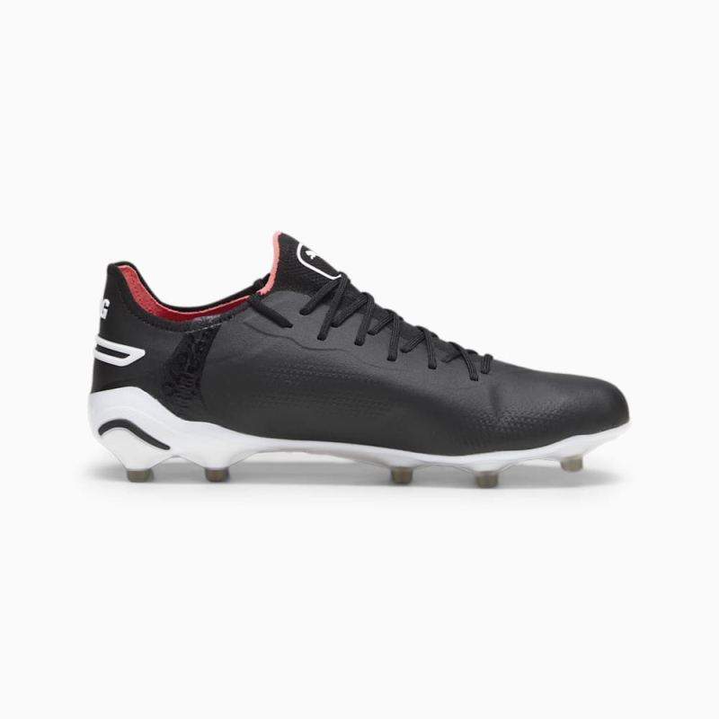 Puma | Men's KING ULTIMATE FG/AG Soccer Cleats - Black-White-Fire Orchid