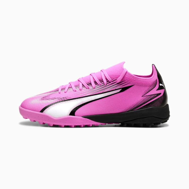 Puma | Men's ULTRA MATCH TT Soccer Cleats - Poison Pink-White-Black