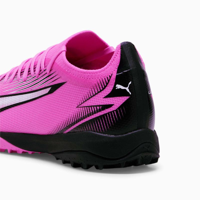 Puma | Men's ULTRA MATCH TT Soccer Cleats - Poison Pink-White-Black