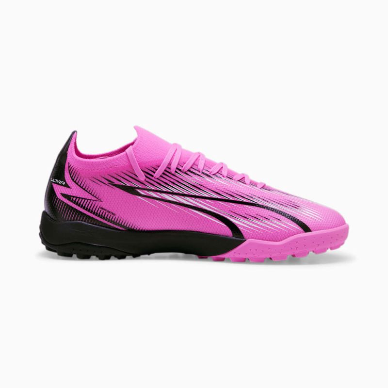 Puma | Men's ULTRA MATCH TT Soccer Cleats - Poison Pink-White-Black