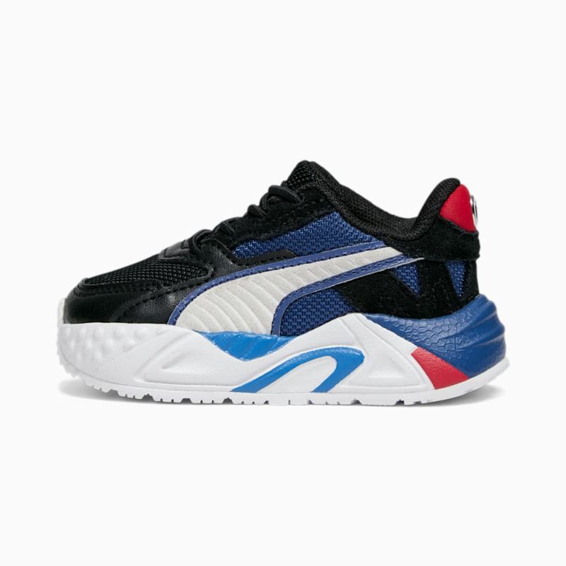 Puma | Boys BMW M Motorsport RS-Trck Toddlers Sneakers - Black-White-Cool Cobalt