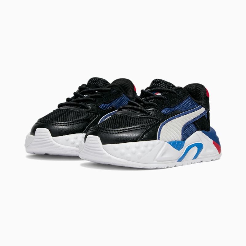 Puma | Boys BMW M Motorsport RS-Trck Toddlers Sneakers - Black-White-Cool Cobalt