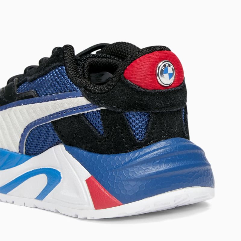 Puma | Boys BMW M Motorsport RS-Trck Toddlers Sneakers - Black-White-Cool Cobalt