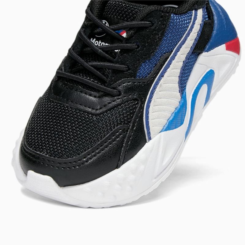 Puma | Boys BMW M Motorsport RS-Trck Toddlers Sneakers - Black-White-Cool Cobalt