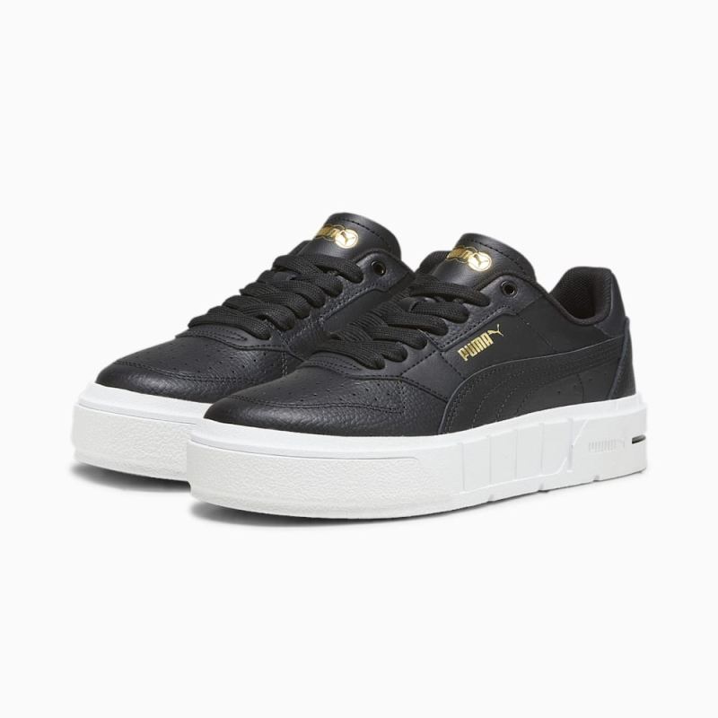 Puma | Girls Puma | Girls Cali Court Big Kids Leather Sneakers - Black-White