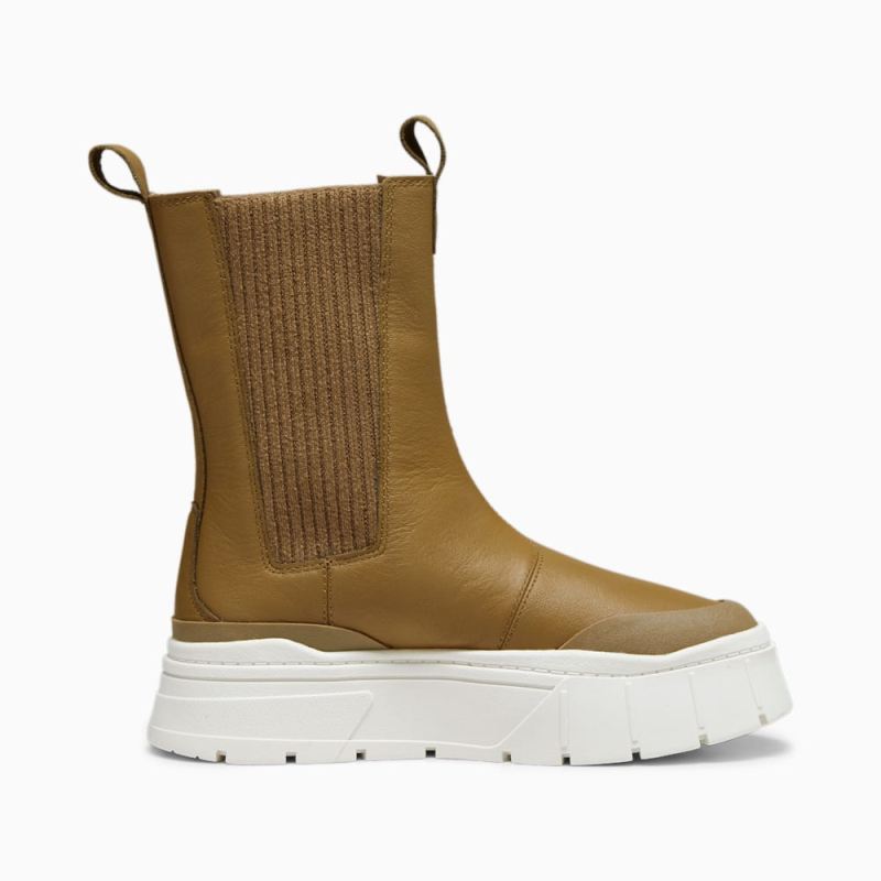 Puma | Women's Mayze Stack Chelsea Winter Boots - Chocolate Chip