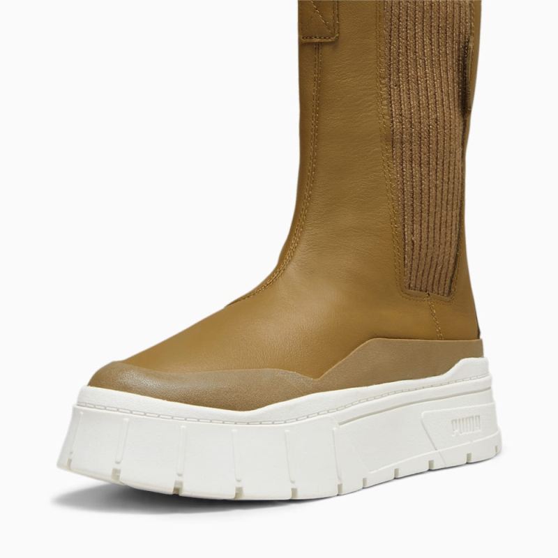 Puma | Women's Mayze Stack Chelsea Winter Boots - Chocolate Chip