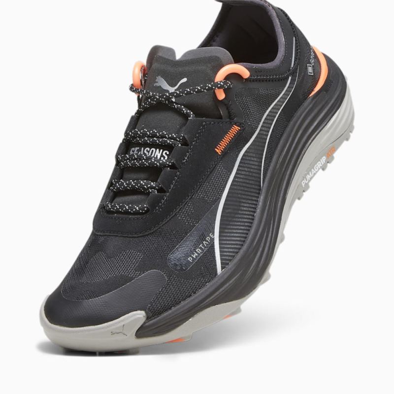 Puma | Men's Voyage NITRO 3 Gore-Tex Trail Running Shoes - Black-Neon Sun