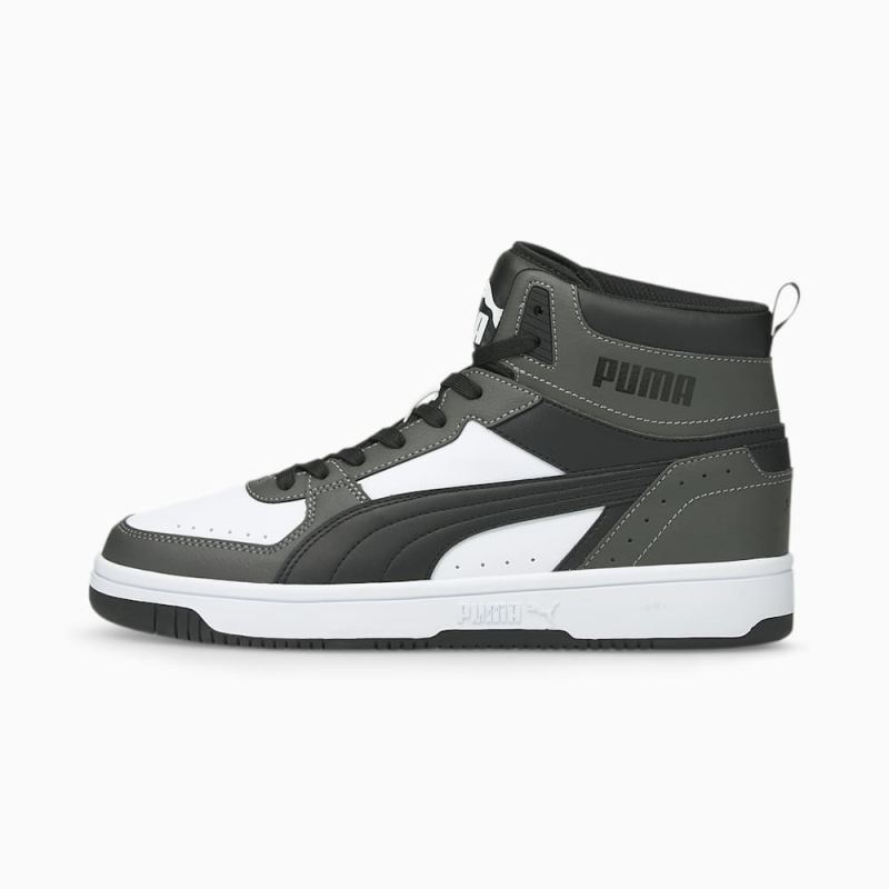 Puma | Men's Rebound Joy Sneakers - Dark Shadow-Black-White