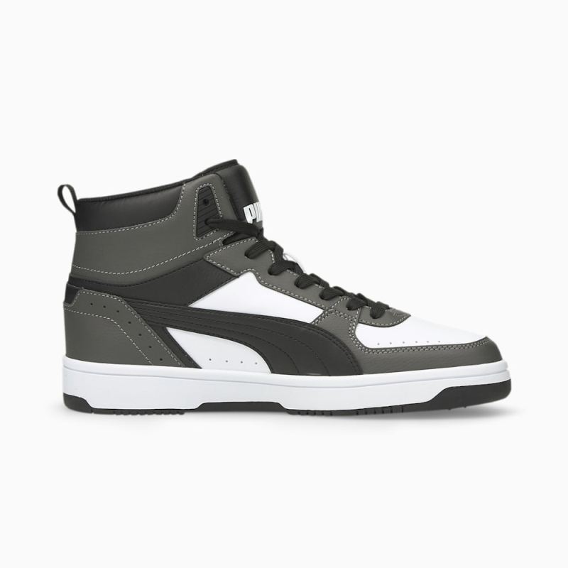 Puma | Men's Rebound Joy Sneakers - Dark Shadow-Black-White