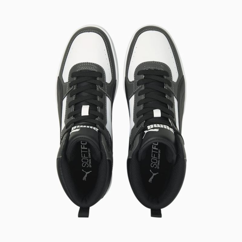 Puma | Men's Rebound Joy Sneakers - Dark Shadow-Black-White