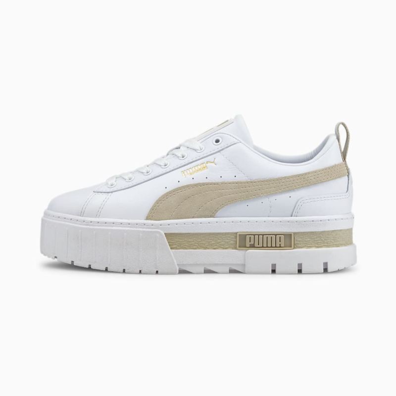 Puma | Women's Mayze Sneakers - White-Peyote