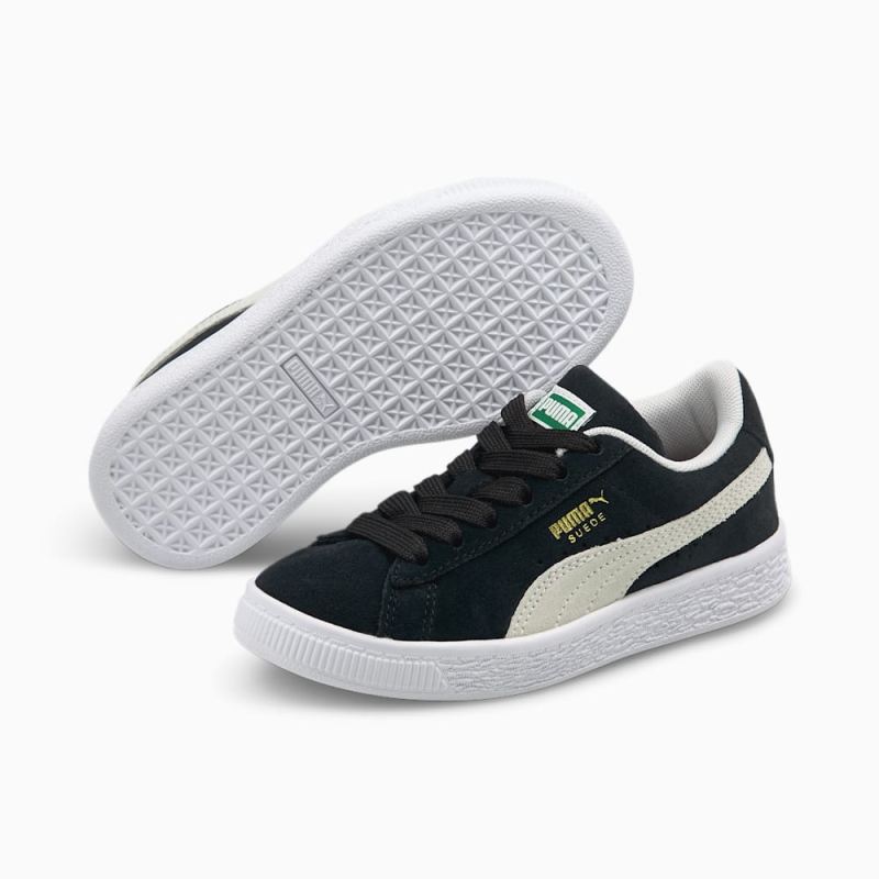 Puma | Girls Suede Classic XXI Little Kids Shoes - Black-White