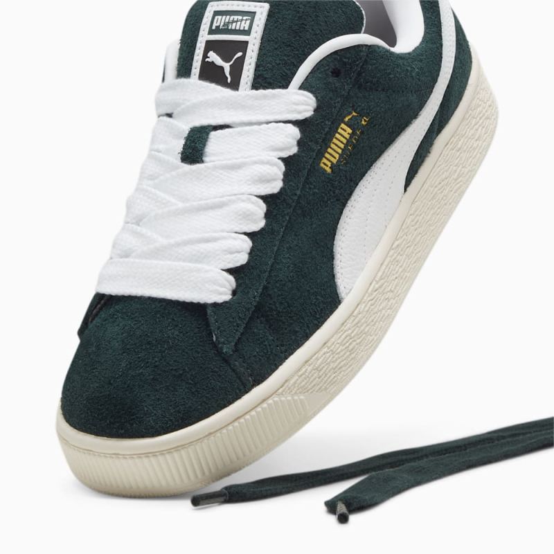 Puma | Men's Suede XL Hairy Sneakers - Ponderosa Pine-Frosted Ivory