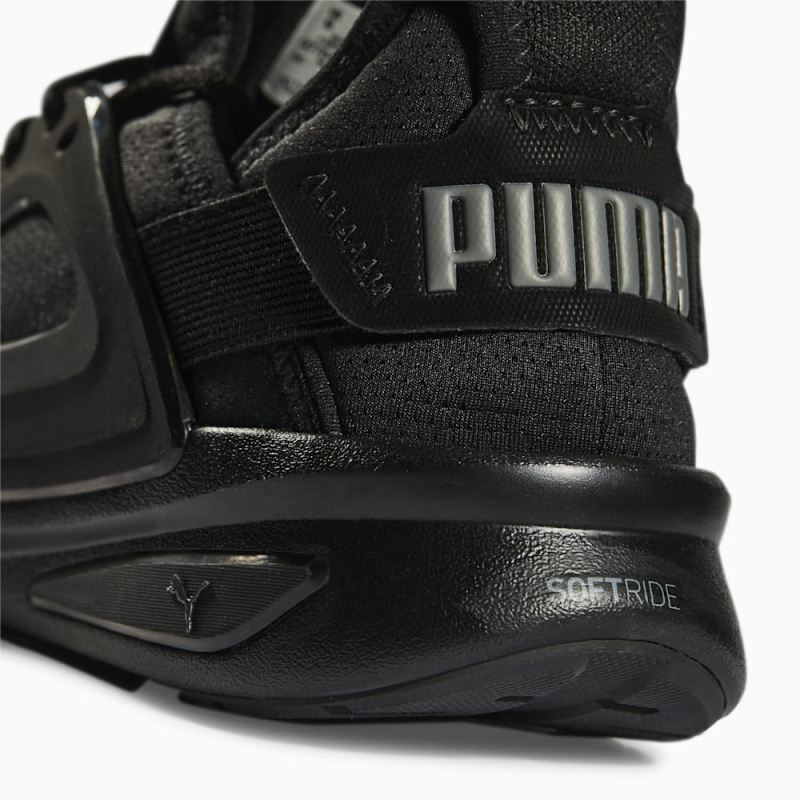 Puma | Men's Softride Enzo Evo Running Shoes - Black-CASTLEROCK