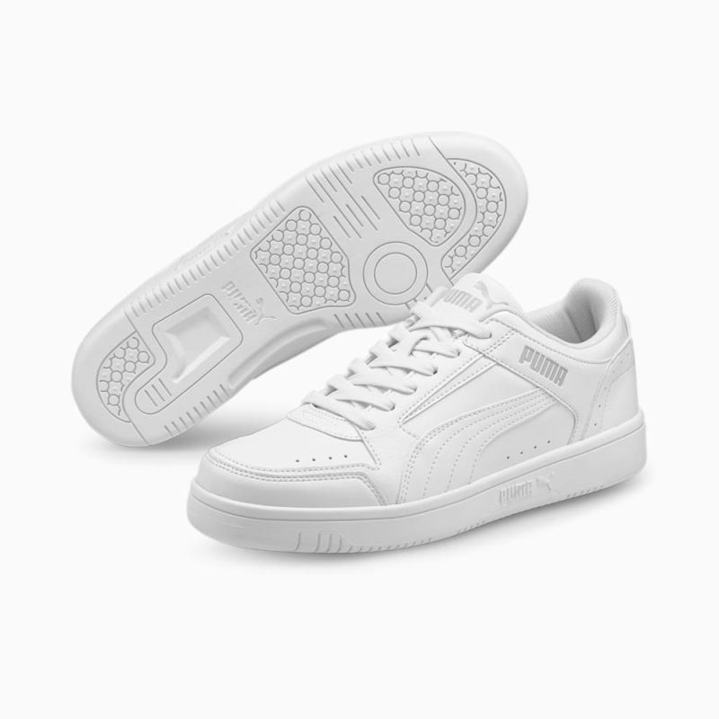 Puma | Men's Rebound Joy Low Sneakers - White-White-Gray Violet