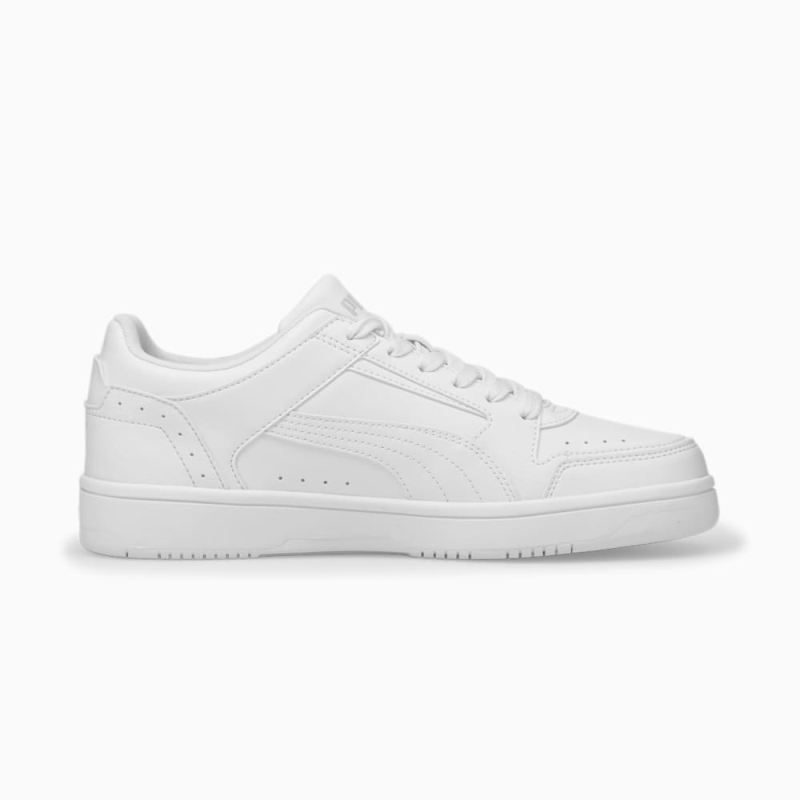 Puma | Men's Rebound Joy Low Sneakers - White-White-Gray Violet