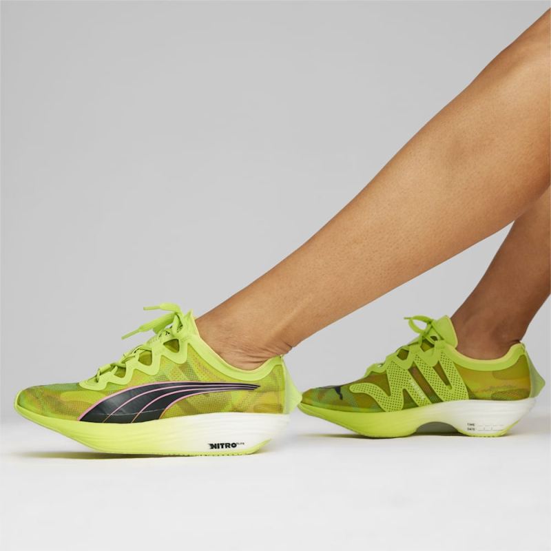 Puma | Women's FAST-FWD NITRO Elite Running Shoes - Lime Pow-Black-Poison Pink