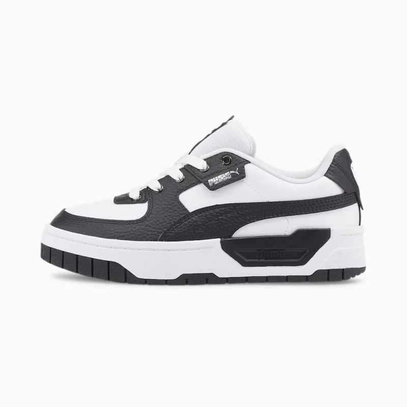 Puma | Girls Cali Dream Leather Big Kids Sneakers - White-Black