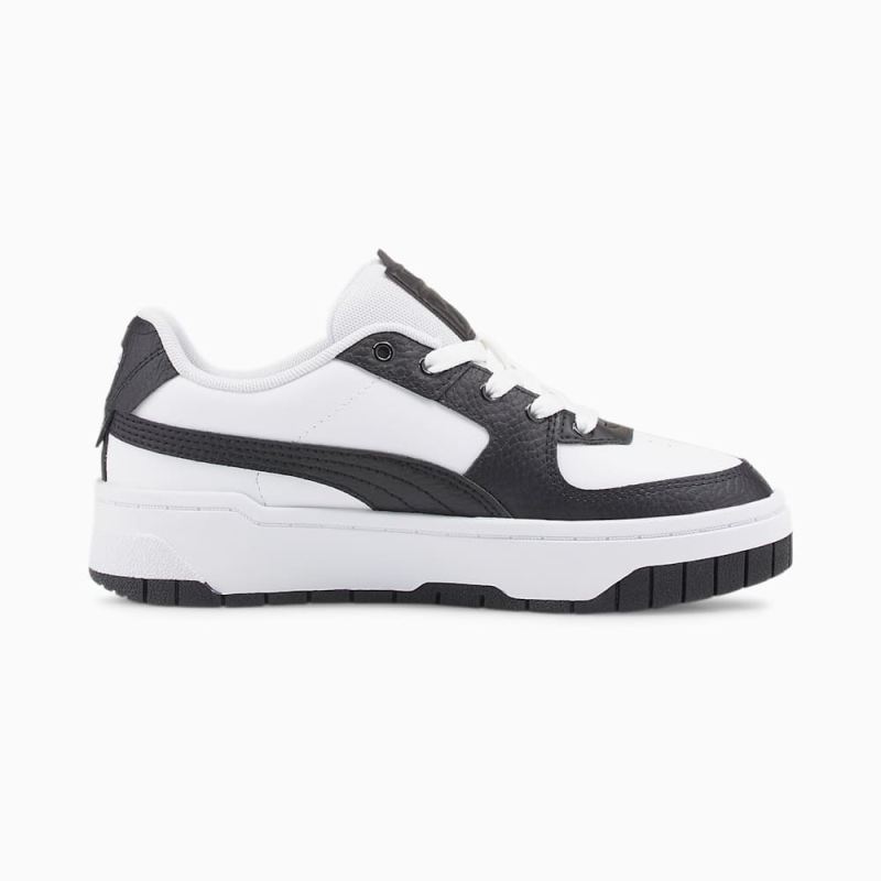 Puma | Girls Cali Dream Leather Big Kids Sneakers - White-Black