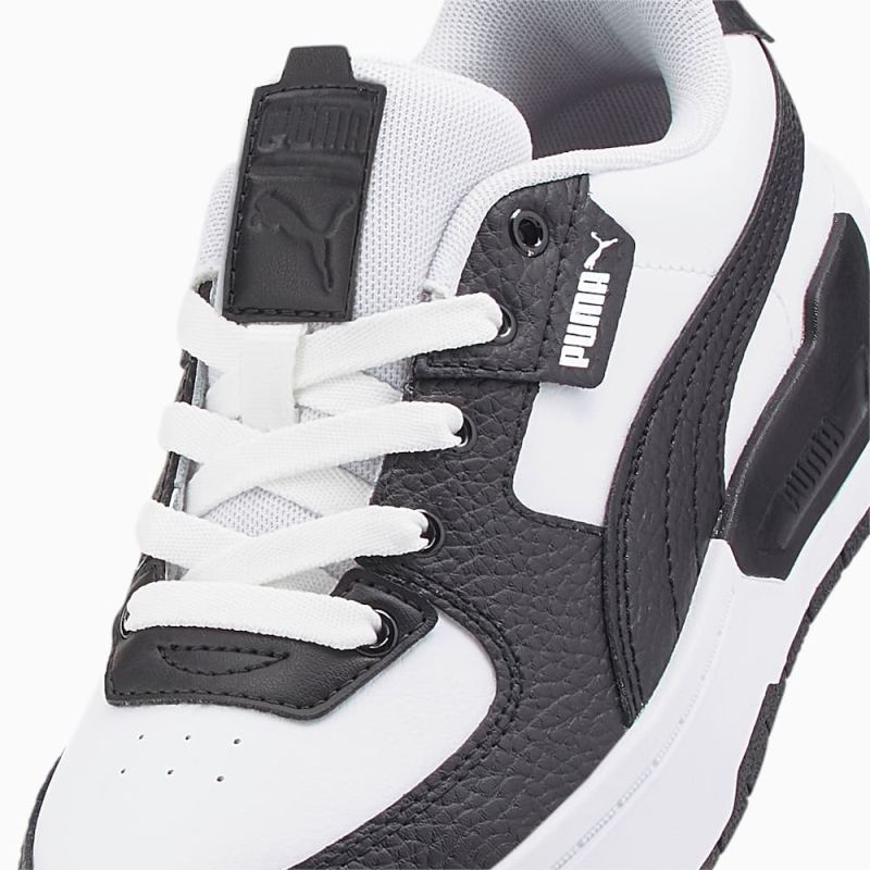 Puma | Girls Cali Dream Leather Big Kids Sneakers - White-Black