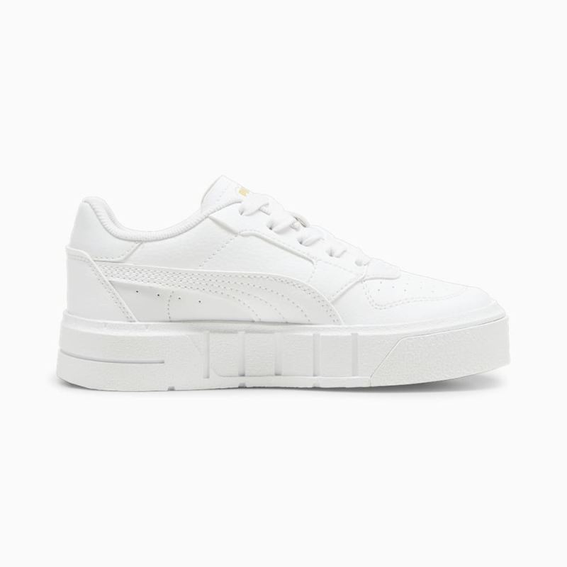 Puma | Girls Puma | Girls Cali Court Little Kids Leather Sneakers - White-Gold