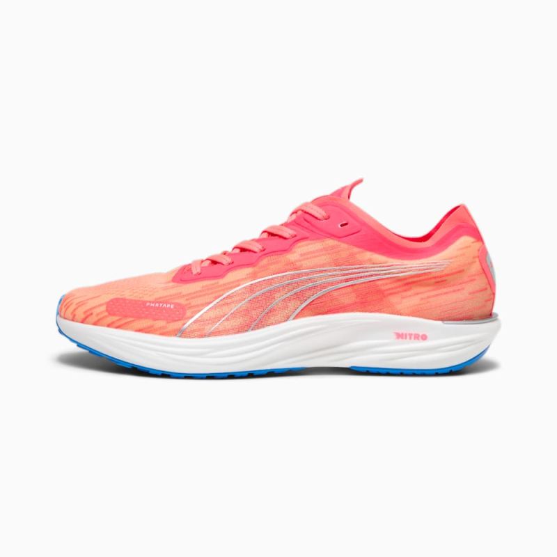 Puma | Men's Liberate NITRO 2 Running Shoes - Fire Orchid-Silver