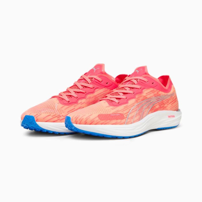 Puma | Men's Liberate NITRO 2 Running Shoes - Fire Orchid-Silver