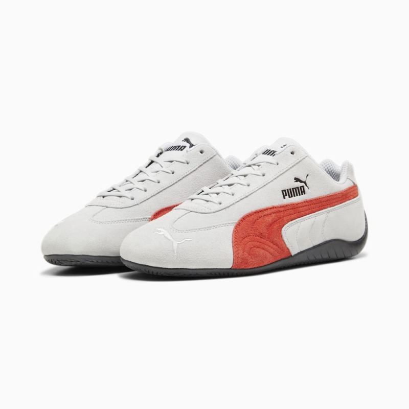 Puma | Men's Speedcat Shield SD Driving Shoes - Ash Gray-For All Time Red-Black