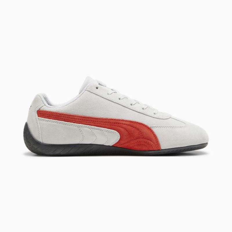 Puma | Men's Speedcat Shield SD Driving Shoes - Ash Gray-For All Time Red-Black