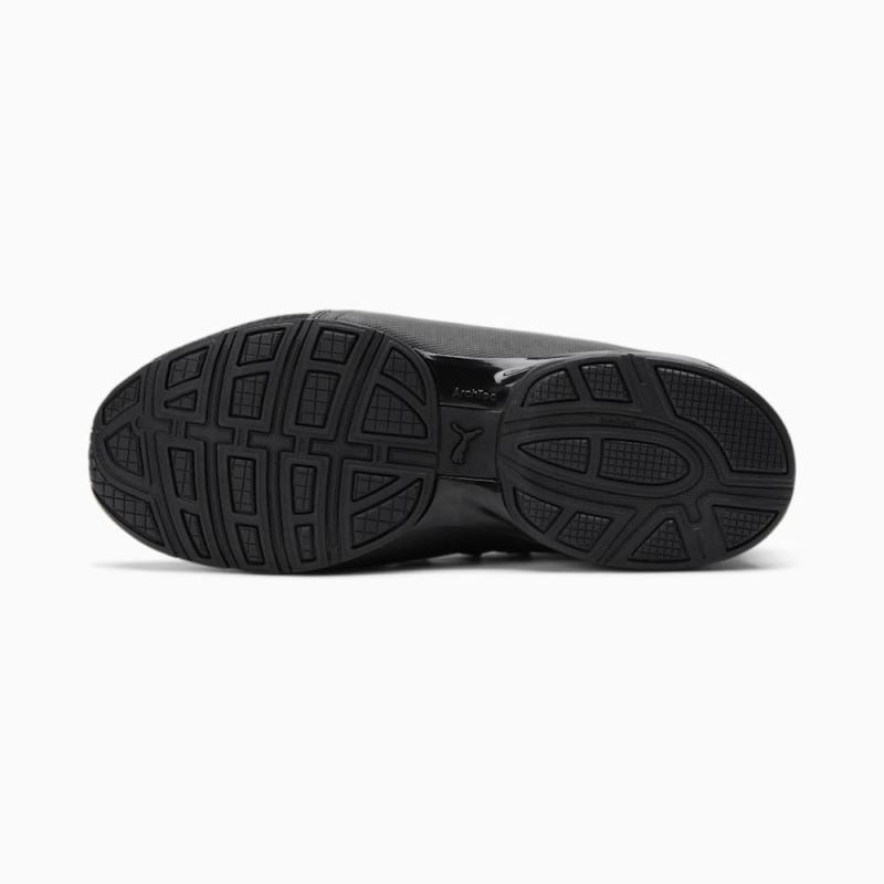 Puma | Men's Axelion Refresh Wide Running Shoes - Black-Cool Dark Gray