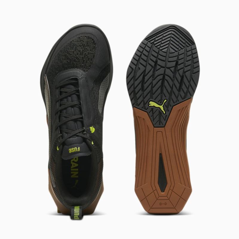 Puma | Men's Fuse 3.0 Training Shoes - Black-Teak-Lime Pow