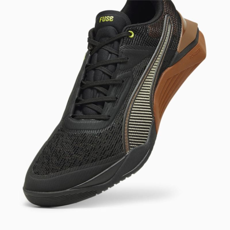 Puma | Men's Fuse 3.0 Training Shoes - Black-Teak-Lime Pow