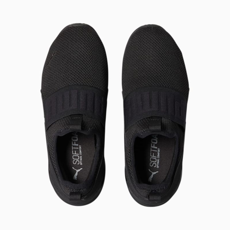 Puma | Women's Axelion Slip-On Shoes - Black-Black