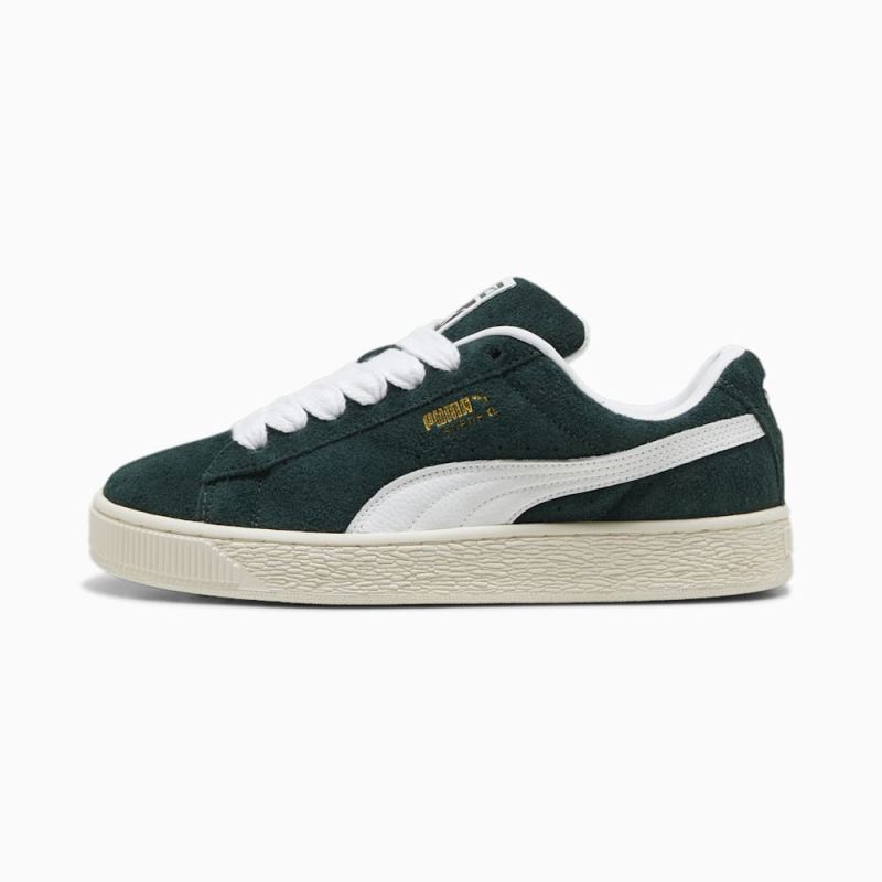 Puma | Men's Suede XL Hairy Sneakers - Ponderosa Pine-Frosted Ivory