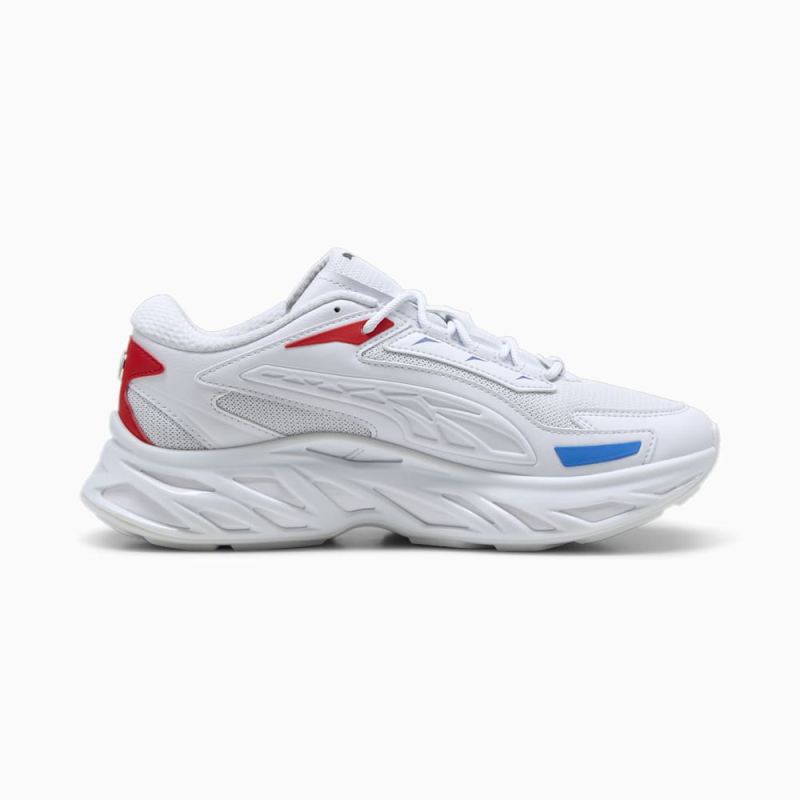 Puma | Men's BMW M Motorsport Exotek NITRO Sneakers - Silver Mist-Pop Red-Cool Cobalt