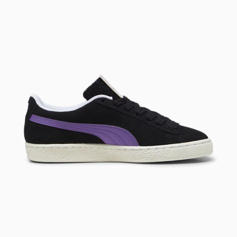 Puma | Men's For the Fanbase Suede Patch Sneakers - Black-Ultraviolet