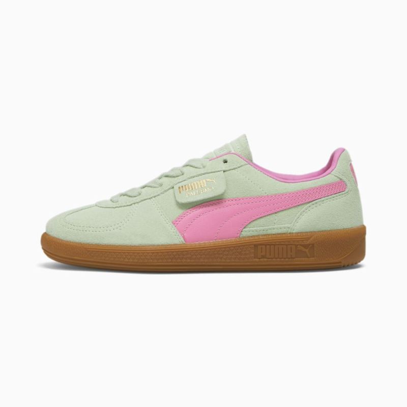 Puma | Women's Palermo Sneakers - Fresh Mint-Fast Pink - Click Image to Close