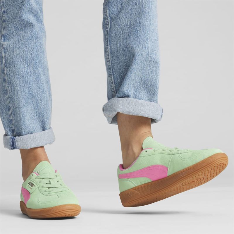 Puma | Women's Palermo Sneakers - Fresh Mint-Fast Pink