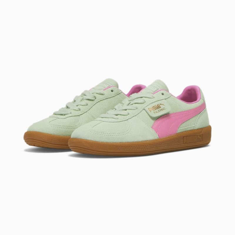 Puma | Women's Palermo Sneakers - Fresh Mint-Fast Pink