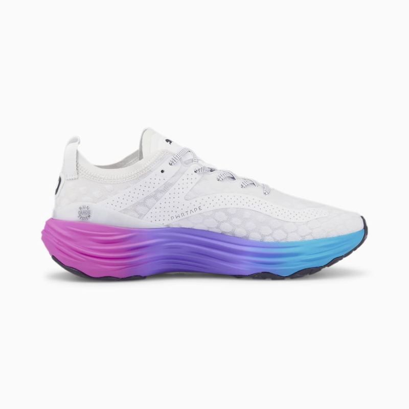 Puma | Men's ForeverRun NITRO SUNSET Running Shoes - White-Luminous Blue-Electric Orchid