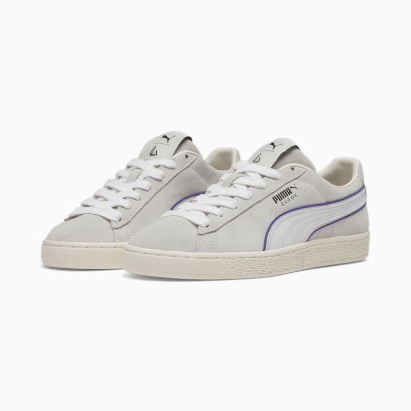 Puma | Men's x LAUREN LONDON Suede Sneakers - White-White