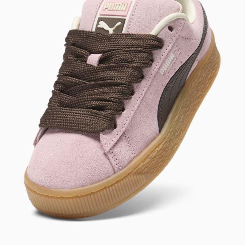 Puma | Boys Suede XL Skate Big Kids Sneakers - Peach Smoothie-Chestnut Brown-Frosted Ivory