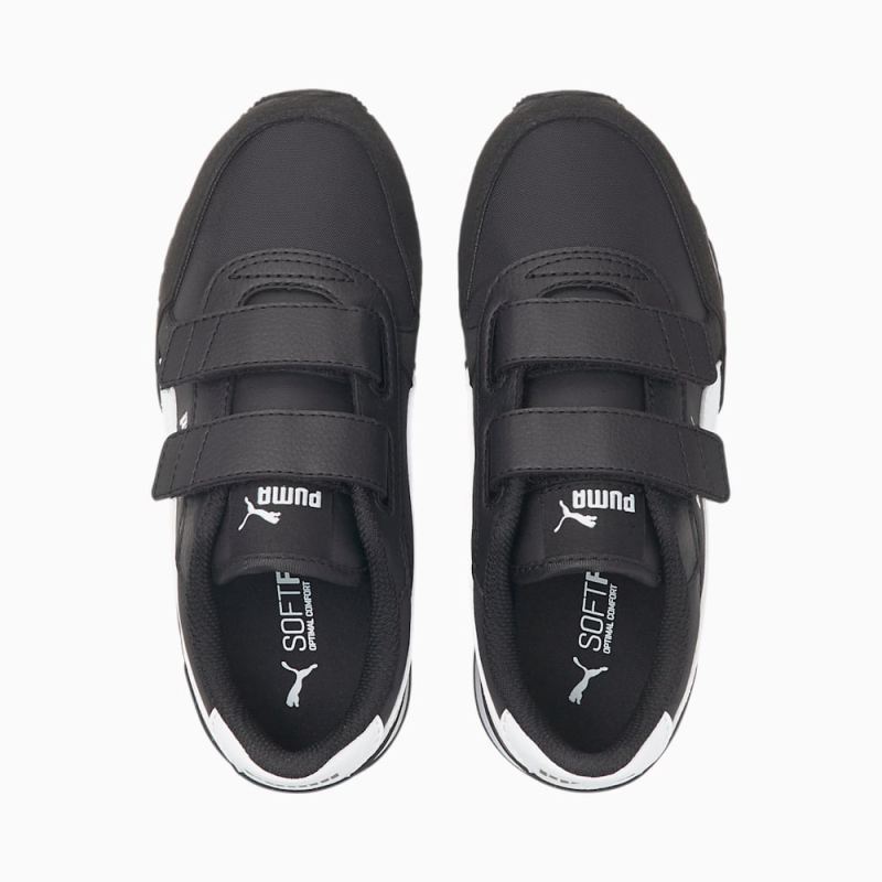 Puma | Boys ST Runner v3 NL Little Kids Shoes - Black-White