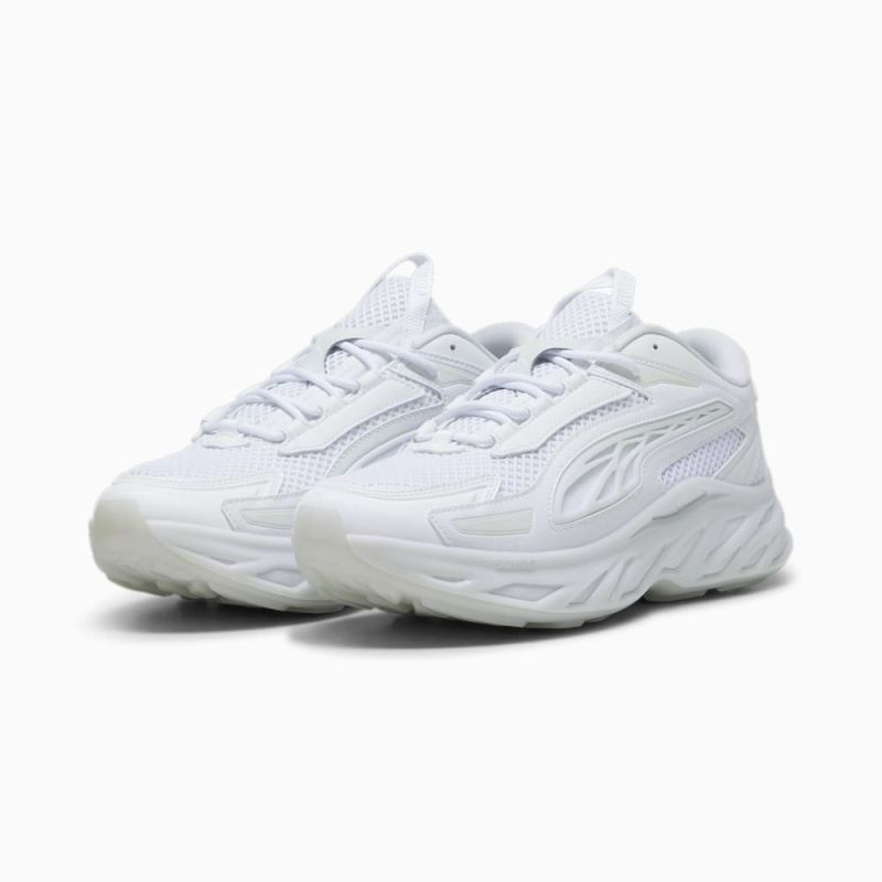 Puma | Men's Exotek NITRO Base Sneakers - White-Silver Mist