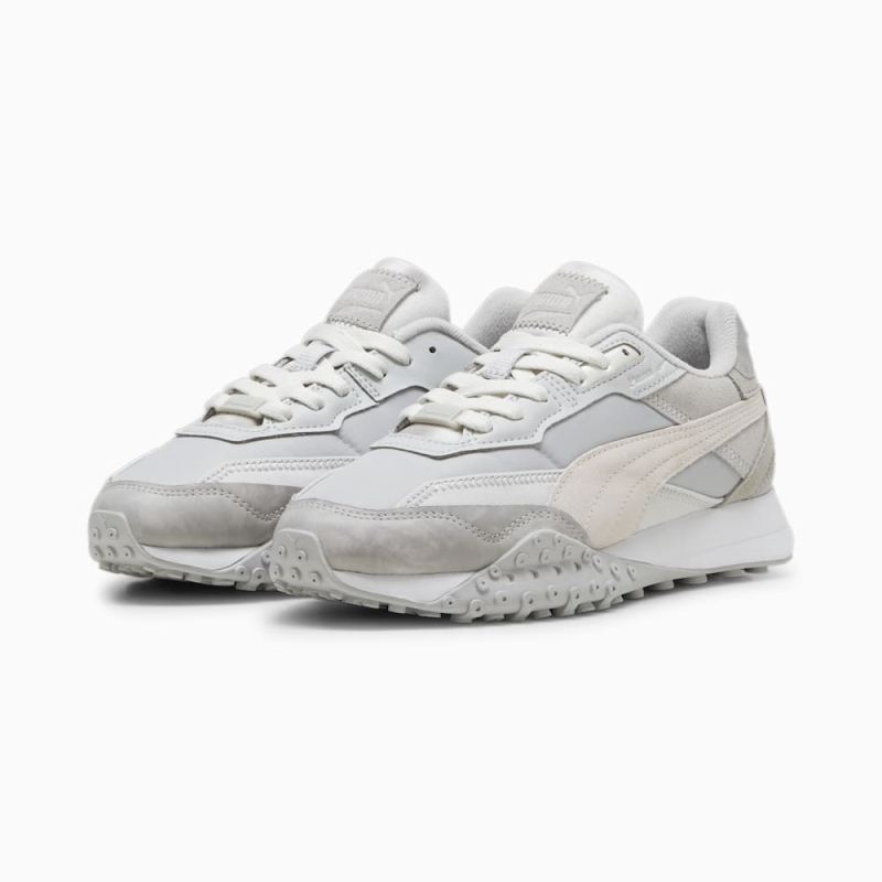 Puma | Women's Blktop Rider 'Retreat Yourself' Sneakers - Cool Light Gray-Vapor Gray