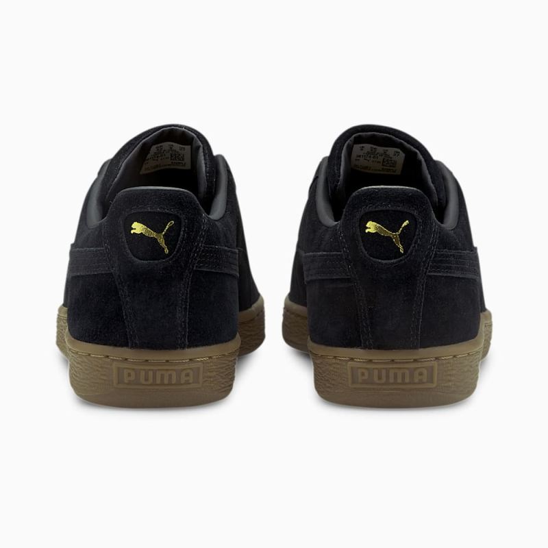 Puma | Men's Suede Gum Sneakers - Black-Gum