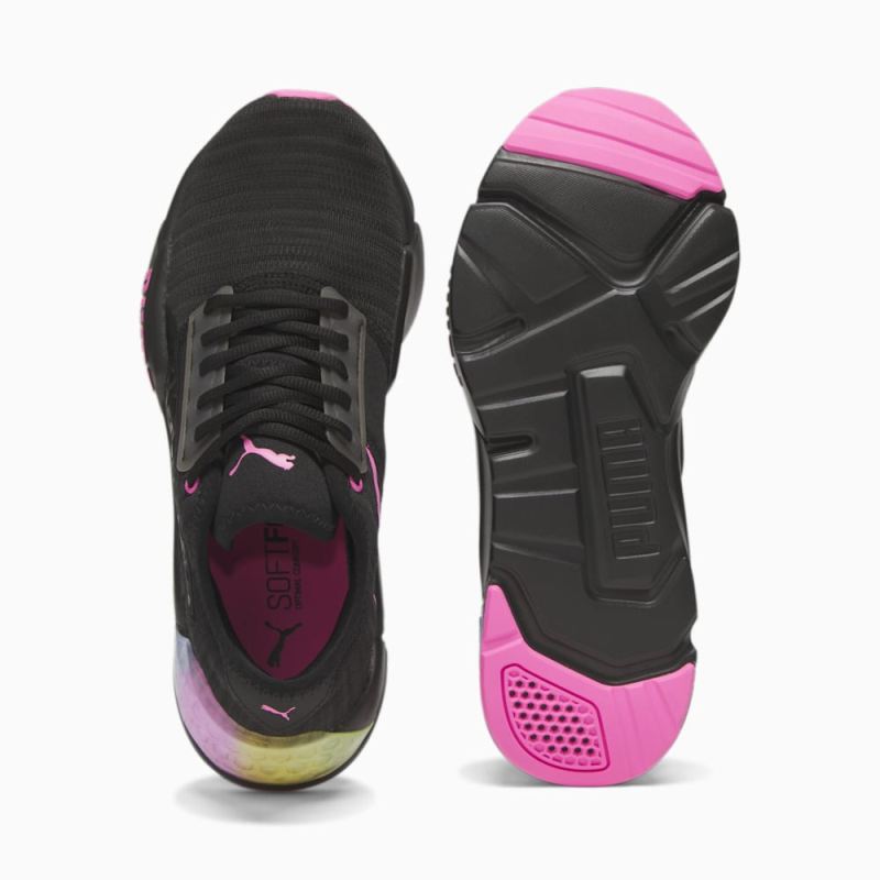 Puma | Women's Cell Phase Femme Fade Running Shoes - Black-Poison Pink