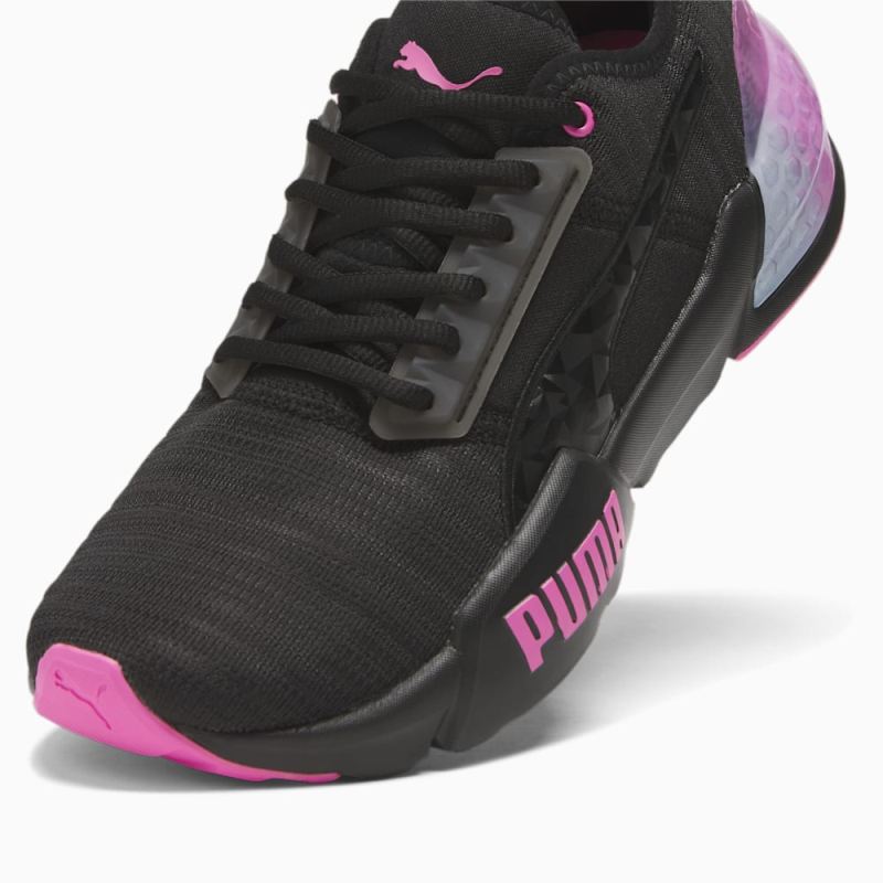 Puma | Women's Cell Phase Femme Fade Running Shoes - Black-Poison Pink