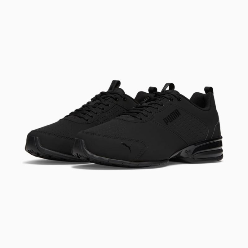 Puma | Men's Tazon Advance Bold Sneakers - Black-Black